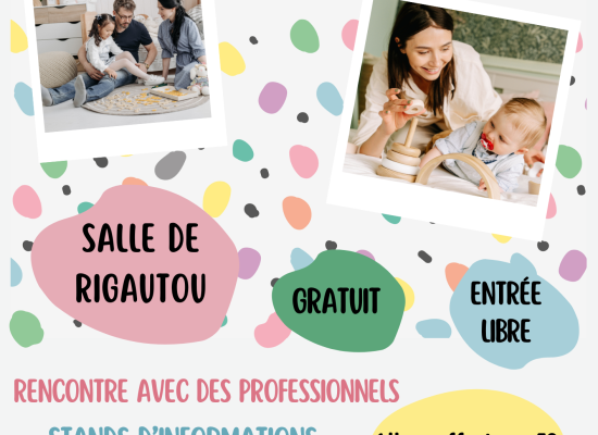 Matinée petite enfance le 9 mars, de 9h à 12h à la salle de rigautou